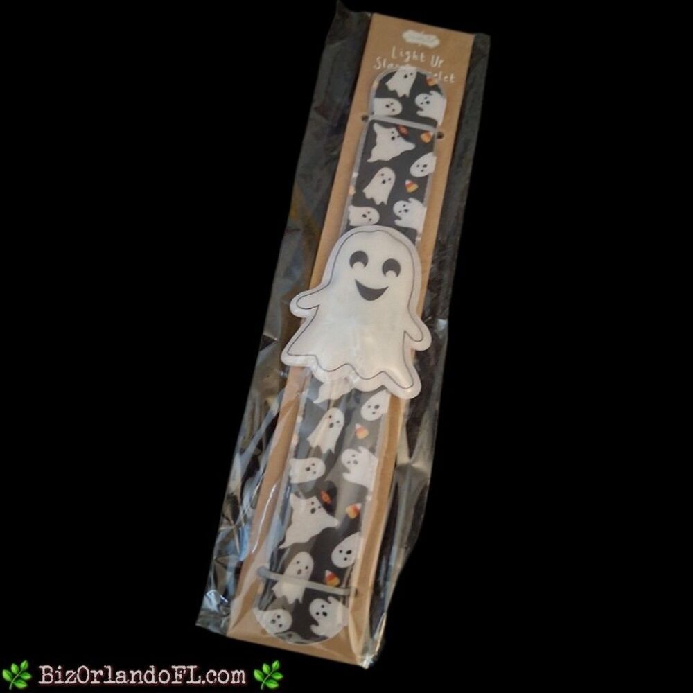 Mud Pie Light Up Halloween Slap Bracelet ** GHOST **